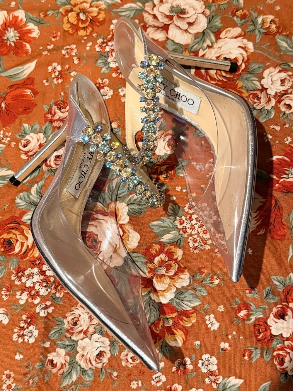 Jimmy Choo
PVC Crystal Embellishments Mules - Picture 3 of 6